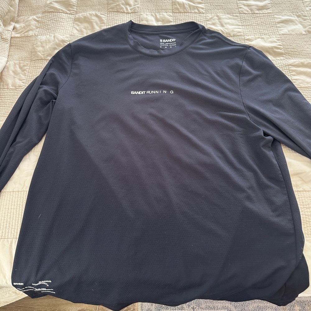 Bandit Running Black Micro Mesh Long Sleeve | Men’s M